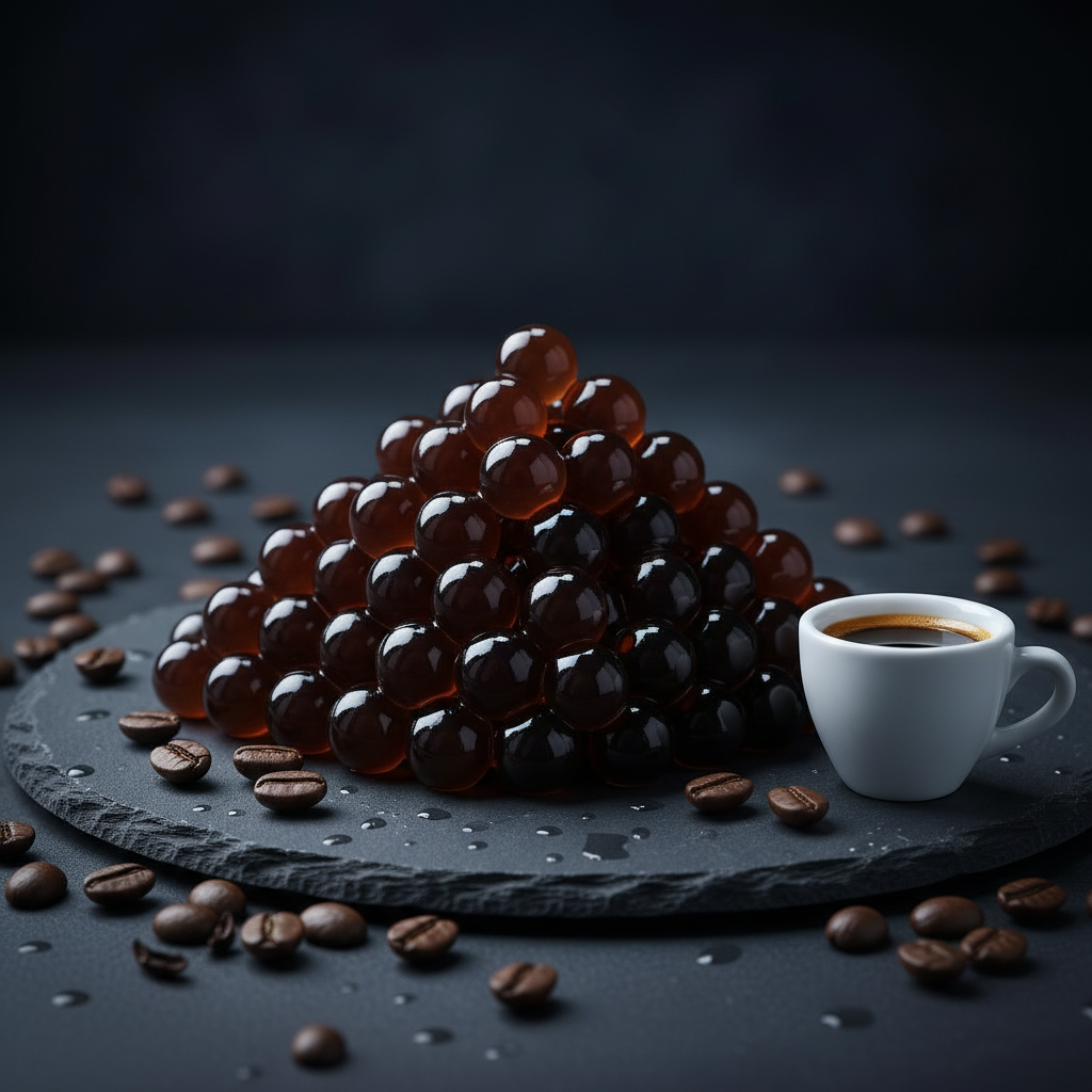 Bulles éclatantes au café