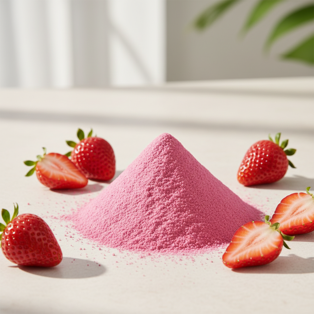 Poudre aromatisée fraise