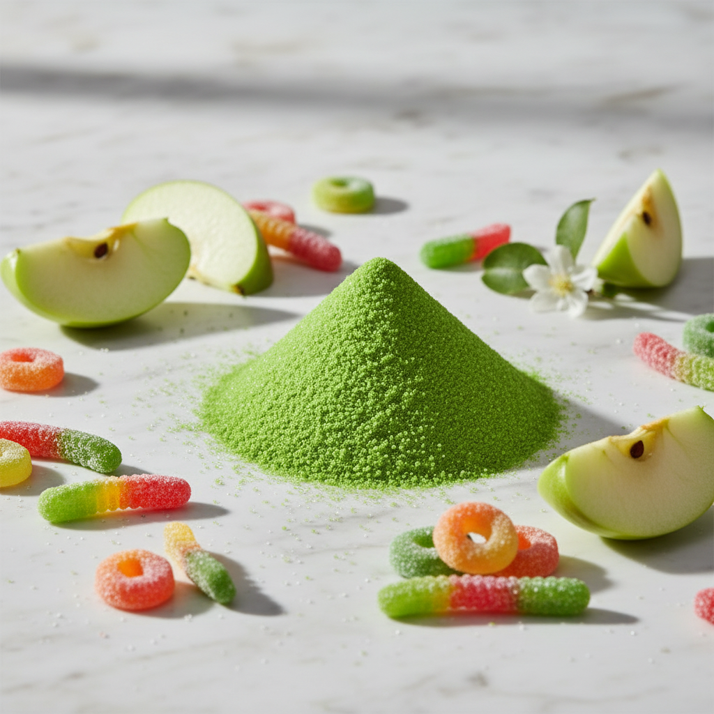 Poudre aromatisée pomme verte surette